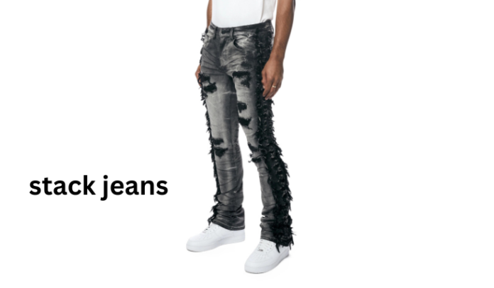 stack jeans